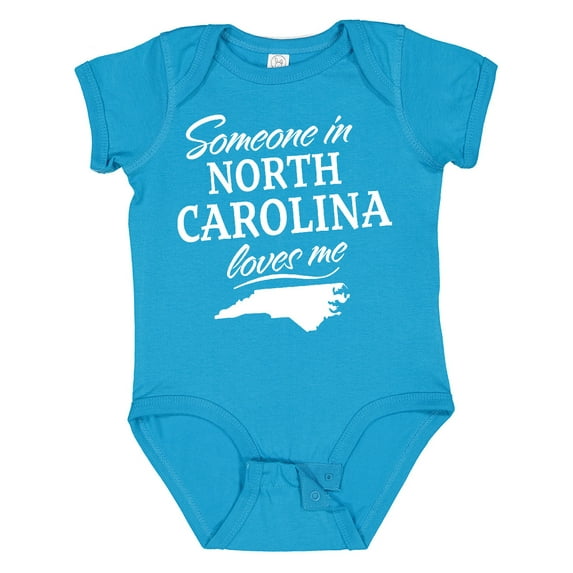 Inktastic Someone in North Carolina Loves Me Boys or Girls Baby Bodysuit