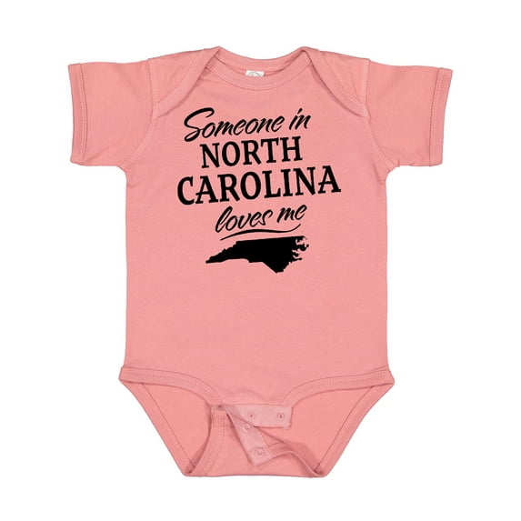 Inktastic Someone in North Carolina Loves Me Boys or Girls Baby Bodysuit