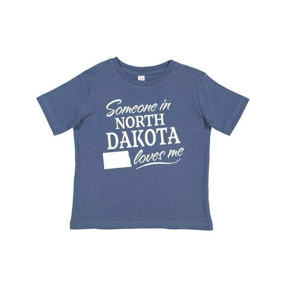 Inktastic Someone in North Dakota Loves Me Boys or Girls Baby T-Shirt