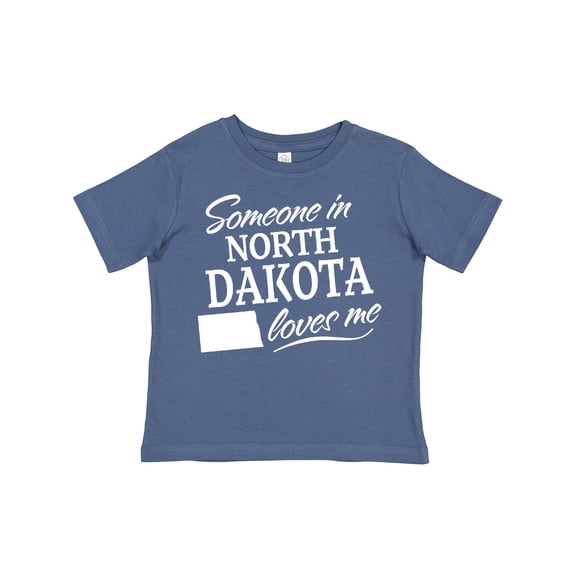 Inktastic Someone in North Dakota Loves Me Boys or Girls Toddler T-Shirt
