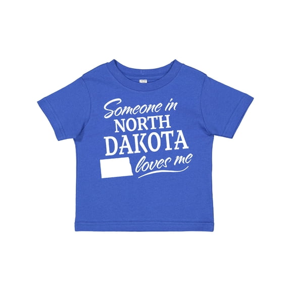 Inktastic Someone in North Dakota Loves Me Boys or Girls Toddler T-Shirt