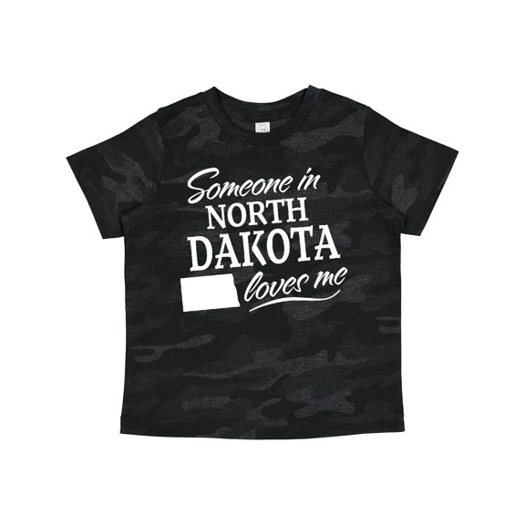 Inktastic Someone in North Dakota Loves Me Boys or Girls Toddler T-Shirt