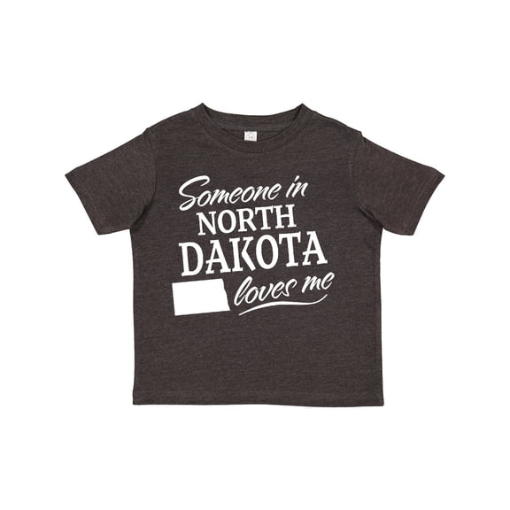 Inktastic Someone in North Dakota Loves Me Boys or Girls Toddler T-Shirt