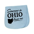 thumbnail image 1 of Inktastic Someone in Ohio Loves Me Baby Burp Cloth, 1 of 3