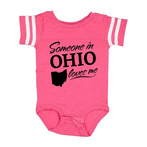 Inktastic Someone in Ohio Loves Me Boys or Girls Baby Bodysuit