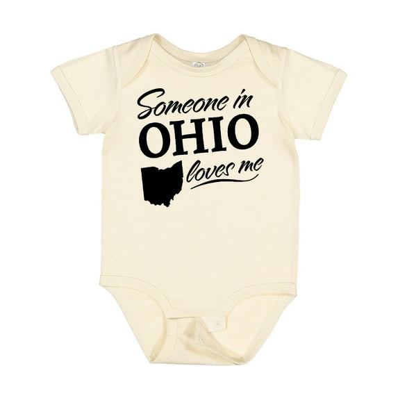 Inktastic Someone in Ohio Loves Me Boys or Girls Baby Bodysuit