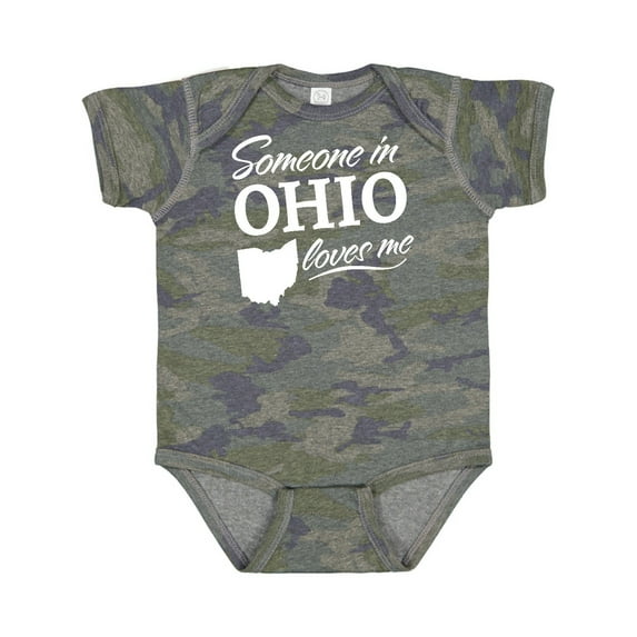 Inktastic Someone in Ohio Loves Me Boys or Girls Baby Bodysuit