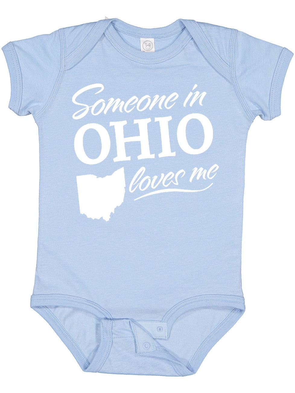 Inktastic Someone in Ohio Loves Me Boys or Girls Baby Bodysuit