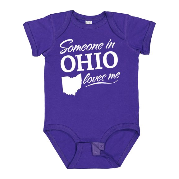 Inktastic Someone in Ohio Loves Me Boys or Girls Baby Bodysuit