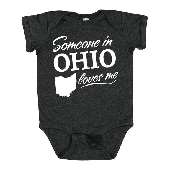 Inktastic Someone in Ohio Loves Me Boys or Girls Baby Bodysuit