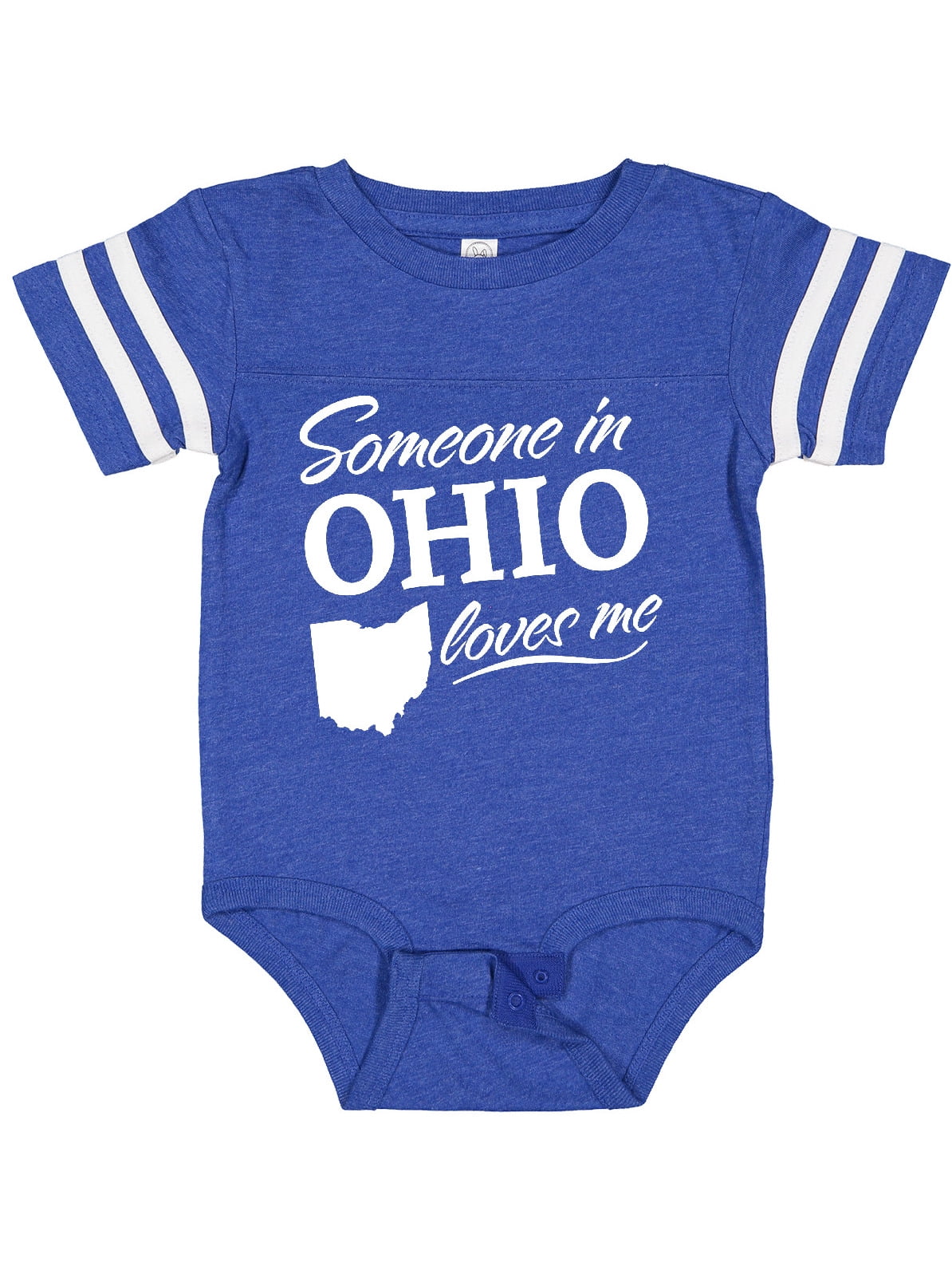 Inktastic Someone in Ohio Loves Me Boys or Girls Baby Bodysuit