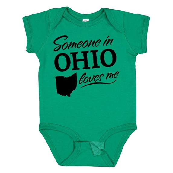 Inktastic Someone in Ohio Loves Me Boys or Girls Baby Bodysuit