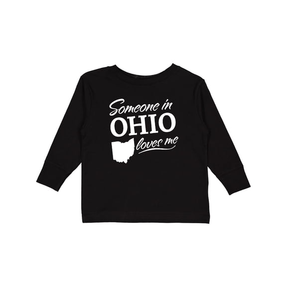 Inktastic Someone in Ohio Loves Me Boys or Girls Long Sleeve Toddler T-Shirt