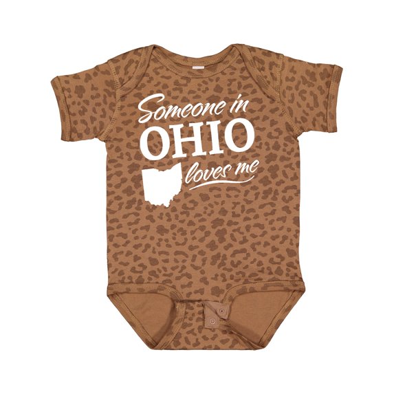 Inktastic Someone in Ohio Loves Me Gift Baby Boy or Baby Girl Bodysuit