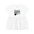 thumbnail image 1 of Inktastic Someone in Ohio Loves Me Girls Baby Dress, 1 of 5