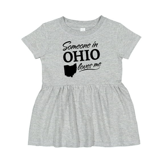 Inktastic Someone in Ohio Loves Me Girls Baby Dress