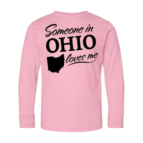 Inktastic Someone in Ohio Loves Me Long Sleeve Youth T-Shirt
