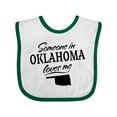 thumbnail image 1 of Inktastic Someone in Oklahoma Loves Me Boys or Girls Baby Bib, 1 of 4