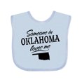 thumbnail image 1 of Inktastic Someone in Oklahoma Loves Me Boys or Girls Baby Bib, 1 of 4
