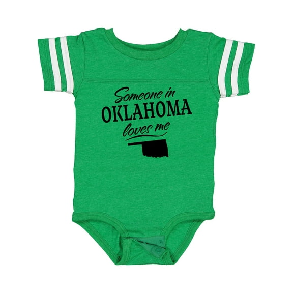 Inktastic Someone in Oklahoma Loves Me Boys or Girls Baby Bodysuit