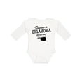 thumbnail image 1 of Inktastic Someone in Oklahoma Loves Me Boys or Girls Long Sleeve Baby Bodysuit, 1 of 5