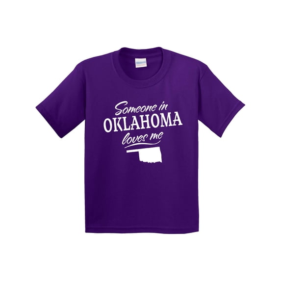 Inktastic Someone in Oklahoma Loves Me Youth T-Shirt