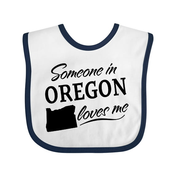 Inktastic Someone in Oregon Loves Me Boys or Girls Baby Bib