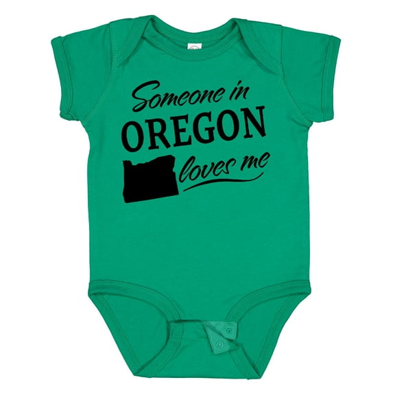 Inktastic Someone in Oregon Loves Me Boys or Girls Baby Bodysuit