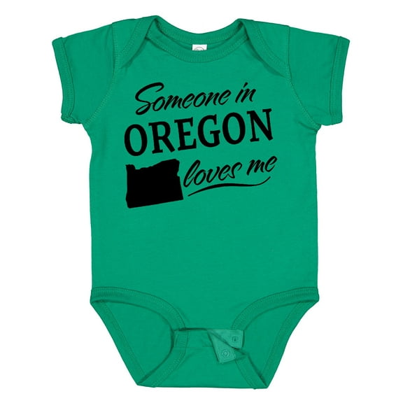 Inktastic Someone in Oregon Loves Me Boys or Girls Baby Bodysuit