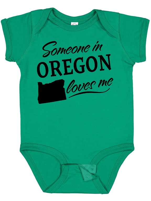 Someone in Oregon Loves Me Boys or Girls Baby Bodysuit