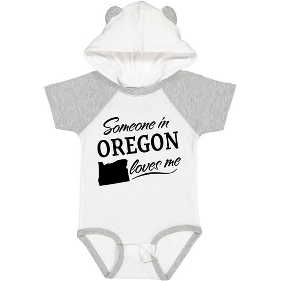 Inktastic Someone in Oregon Loves Me Boys or Girls Baby Bodysuit