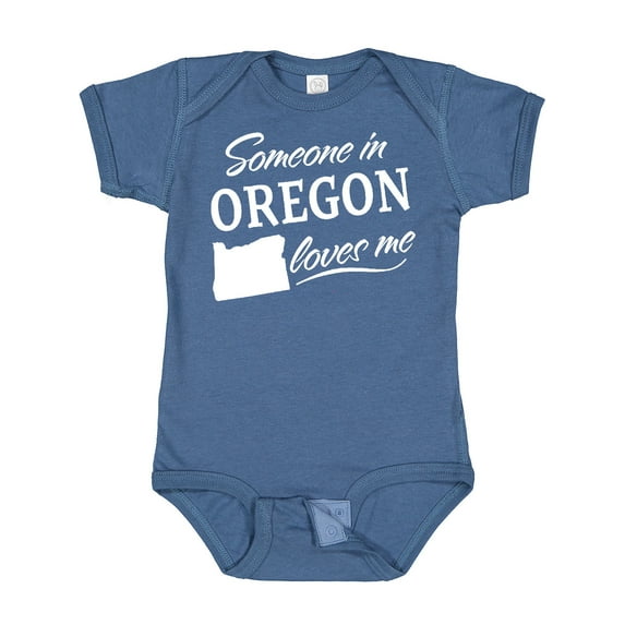 Inktastic Someone in Oregon Loves Me Boys or Girls Baby Bodysuit