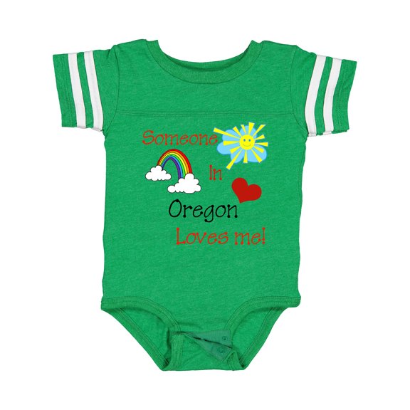 Inktastic Someone in Oregon Loves Me Boys or Girls Baby Bodysuit