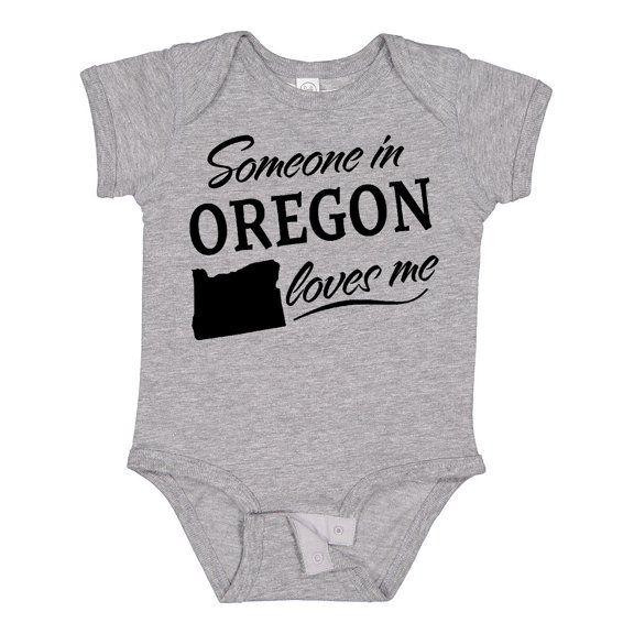 Inktastic Someone in Oregon Loves Me Boys or Girls Baby Bodysuit