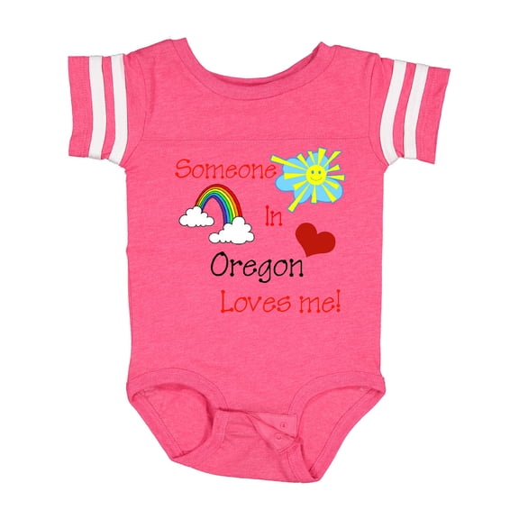Inktastic Someone in Oregon Loves Me Boys or Girls Baby Bodysuit
