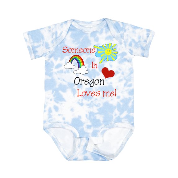 Inktastic Someone in Oregon Loves Me Boys or Girls Baby Bodysuit