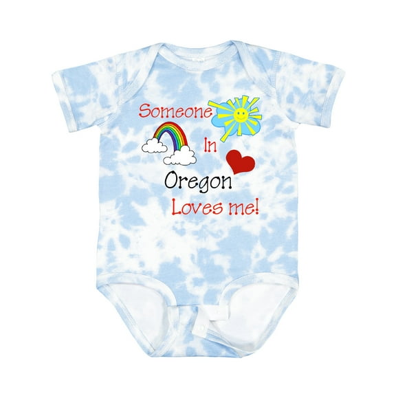 Inktastic Someone in Oregon Loves Me Boys or Girls Baby Bodysuit