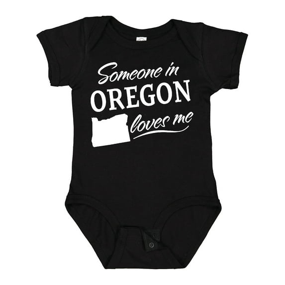 Inktastic Someone in Oregon Loves Me Boys or Girls Baby Bodysuit