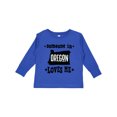 thumbnail image 1 of Inktastic Someone in Oregon Loves Me Boys or Girls Long Sleeve Toddler T-Shirt, 1 of 5