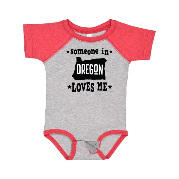 Inktastic Someone in Oregon Loves Me Gift Boys or Girls Baby Bodysuit