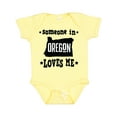 thumbnail image 1 of Inktastic Someone in Oregon Loves Me Gift Boys or Girls Baby Bodysuit, 1 of 5