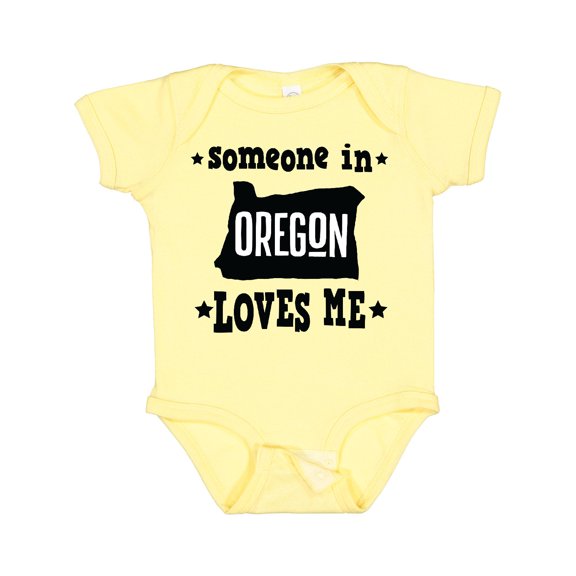 Inktastic Someone in Oregon Loves Me Gift Boys or Girls Baby Bodysuit