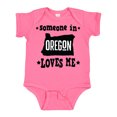 thumbnail image 1 of Inktastic Someone in Oregon Loves Me Gift Boys or Girls Baby Bodysuit, 1 of 5