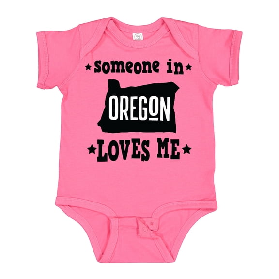 Inktastic Someone in Oregon Loves Me Gift Boys or Girls Baby Bodysuit