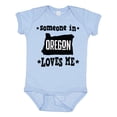 thumbnail image 1 of Inktastic Someone in Oregon Loves Me Gift Boys or Girls Baby Bodysuit, 1 of 5