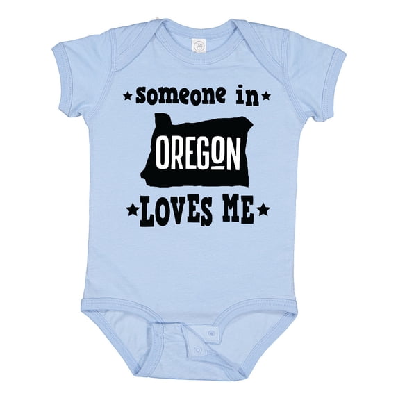 Inktastic Someone in Oregon Loves Me Gift Boys or Girls Baby Bodysuit