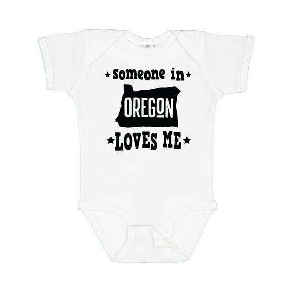 Inktastic Someone in Oregon Loves Me Gift Boys or Girls Baby Bodysuit