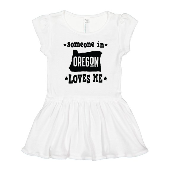 Inktastic Someone in Oregon Loves Me Gift Girls Toddler Dress