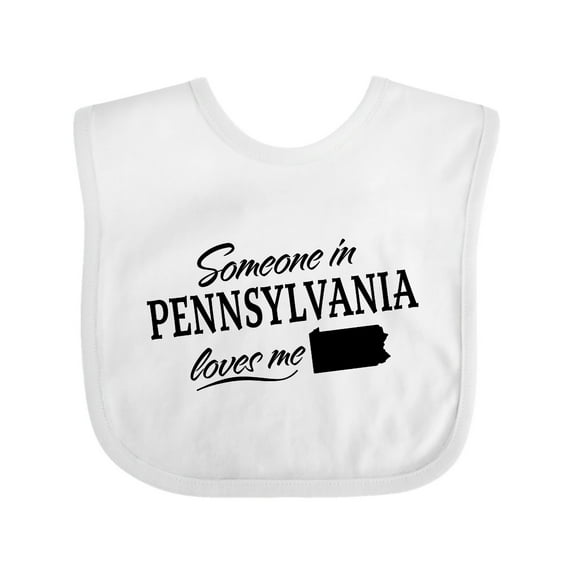 Inktastic Someone in Pennsylvania Loves Me Boys or Girls Baby Bib