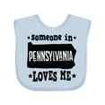 thumbnail image 1 of Inktastic Someone in Pennsylvania Loves Me Boys or Girls Baby Bib, 1 of 4